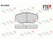Sada brzdových destiček, kotoučová brzda FTE 9010070