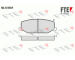 Sada brzdových destiček, kotoučová brzda FTE 9010071
