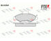 Sada brzdových destiček, kotoučová brzda FTE 9010077