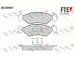 Sada brzdových destiček, kotoučová brzda FTE 9010083