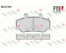 Sada brzdových destiček, kotoučová brzda FTE 9010084