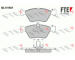 Sada brzdových destiček, kotoučová brzda FTE 9010104