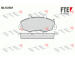 Sada brzdových destiček, kotoučová brzda FTE 9010114