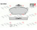 Sada brzdových destiček, kotoučová brzda FTE 9010123