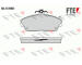 Sada brzdových destiček, kotoučová brzda FTE 9010125