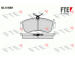 Sada brzdových destiček, kotoučová brzda FTE 9010131