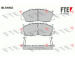 Sada brzdových destiček, kotoučová brzda FTE 9010142