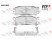 Sada brzdových destiček, kotoučová brzda FTE 9010153