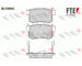 Sada brzdových destiček, kotoučová brzda FTE 9010154