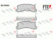 Sada brzdových destiček, kotoučová brzda FTE 9010168