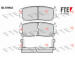 Sada brzdových destiček, kotoučová brzda FTE 9010169