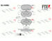 Sada brzdových destiček, kotoučová brzda FTE 9010181