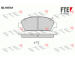 Sada brzdových destiček, kotoučová brzda FTE 9010182