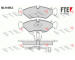 Sada brzdových destiček, kotoučová brzda FTE 9010192