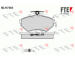 Sada brzdových destiček, kotoučová brzda FTE 9010202