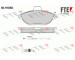 Sada brzdových destiček, kotoučová brzda FTE 9010212