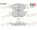 Sada brzdových destiček, kotoučová brzda FTE 9010217