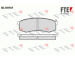 Sada brzdových destiček, kotoučová brzda FTE 9010225