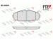 Sada brzdových destiček, kotoučová brzda FTE 9010226