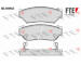 Sada brzdových destiček, kotoučová brzda FTE 9010227