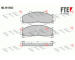 Sada brzdových destiček, kotoučová brzda FTE 9010229