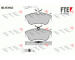 Sada brzdových destiček, kotoučová brzda FTE 9010236