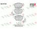 Sada brzdových destiček, kotoučová brzda FTE 9010251