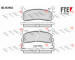 Sada brzdových destiček, kotoučová brzda FTE 9010256
