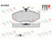 Sada brzdových destiček, kotoučová brzda FTE 9010259