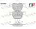 Sada brzdových destiček, kotoučová brzda FTE BL1644A2