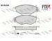 Sada brzdových destiček, kotoučová brzda FTE 9010269