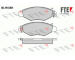 Sada brzdových destiček, kotoučová brzda FTE 9010270