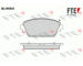 Sada brzdových destiček, kotoučová brzda FTE 9010280