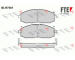Sada brzdových destiček, kotoučová brzda FTE 9010285