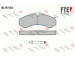 Sada brzdových destiček, kotoučová brzda FTE 9500002