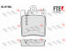 Sada brzdových destiček, kotoučová brzda FTE 9010289