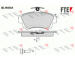 Sada brzdových destiček, kotoučová brzda FTE 9010297
