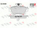 Sada brzdových destiček, kotoučová brzda FTE 9010298