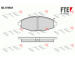 Sada brzdových destiček, kotoučová brzda FTE 9010310