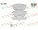 Sada brzdových destiček, kotoučová brzda FTE 9010324