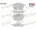 Sada brzdových destiček, kotoučová brzda FTE 9010329