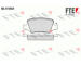 Sada brzdových destiček, kotoučová brzda FTE 9010331