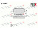 Sada brzdových destiček, kotoučová brzda FTE 9010332