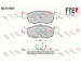 Sada brzdových destiček, kotoučová brzda FTE BL1770A1