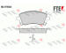 Sada brzdových destiček, kotoučová brzda FTE 9010363