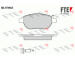Sada brzdových destiček, kotoučová brzda FTE 9010364