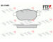 Sada brzdových destiček, kotoučová brzda FTE 9010365