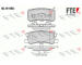 Sada brzdových destiček, kotoučová brzda FTE 9010387