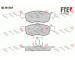 Sada brzdových destiček, kotoučová brzda FTE 9010390