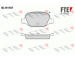 Sada brzdových destiček, kotoučová brzda FTE 9010391